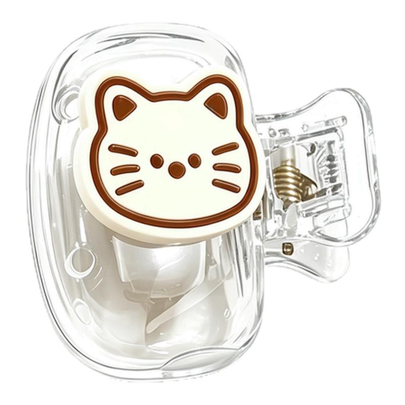 可爱小猫牙刷保护套卡通高颜值牙刷收纳便携旅行牙具防尘塑料夹子
