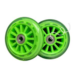 4寸静音轮滑板车轮子配件游乐车轮内孔10MM8MM车轮轱辘酒店防撞轮