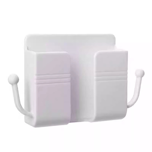 手机充电床头放置架固定粘贴壁挂免打孔置物手机支架遥控器收纳盒