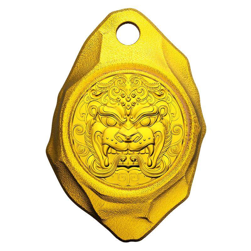 十二生肖黄金吊坠龙本命年许愿石