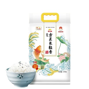 金龙鱼臻选方正长粒香米5kg正宗东北大米10斤一年产一季清甜甘香