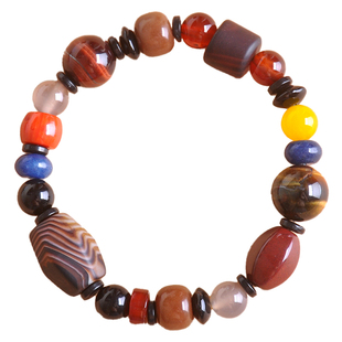 向内原创设计多宝手链星系能量石玛瑙虎眼石天珠情侣礼物男女手串