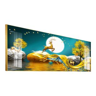 包安装客厅装饰画沙发背景墙壁画新中式横版挂画大气新中式山水画