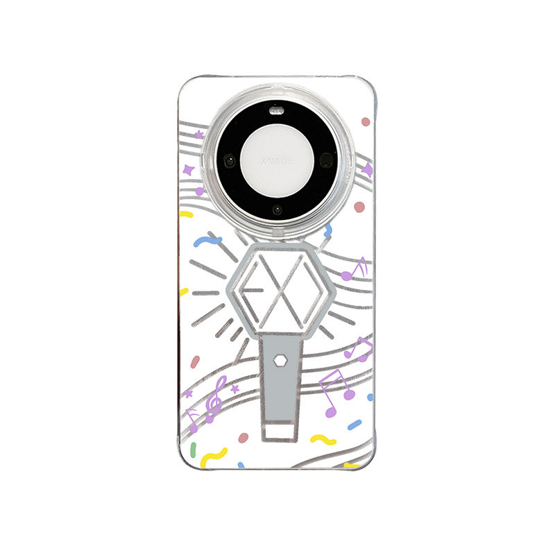 iPhone13小众带挂绳VIVOIQOO15羽纱适用苹果14PLUS高级感创意手机壳17ProMaxins风硬EXO应援棒周边华为NOVA16