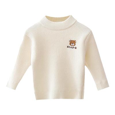 儿童打底毛衣一体绒内搭套头衫