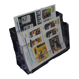 a4折页架亚克力透明资料展示架宣传单摆放架文件架折页架资料架宣传册展示架桌面目录展示架书架绘本杂志架