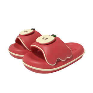 chedoir少女心可爱苹果派拖鞋女款夏季居家用EVA防滑洗澡凉拖外穿