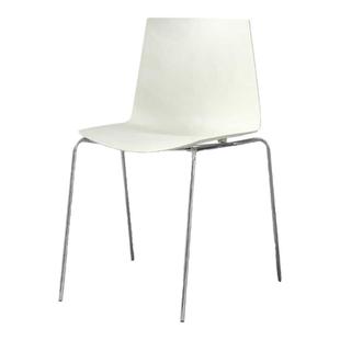 北欧餐椅可堆叠靠背椅轻奢家用简约加厚塑料椅子创意培训洽谈椅