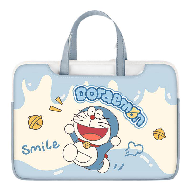 哆啦A梦手提笔记本电脑包女适用联想小新air14/macbookpro15.6寸华为matebook13.3小米16寸原