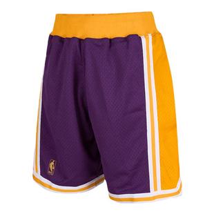 MN湖人队96-97赛季球裤复古百搭透气宽松运动短裤礼盒球员版男NBA