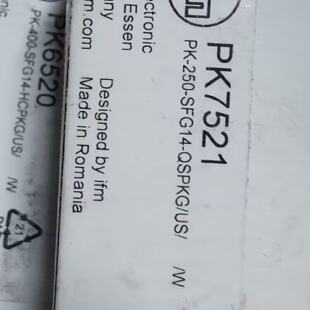 议价IFM PK7521 PK7522 PK7523 PK5521 全新原装正品易福门  现货