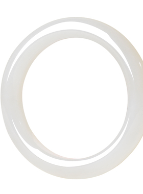 凤飞凰和田白玉正圈手镯女款