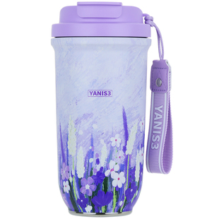 双饮保温杯女士高颜值2025新款不锈钢咖啡杯便携外带高档精致水杯