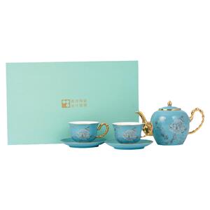 高淳陶瓷骨瓷色釉茶具