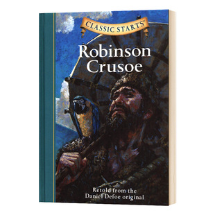 Classic Starts Robinson Crusoe 开始读经典 鲁滨逊漂流记 精装 英文原版儿童文学小说 进口经典名著书籍