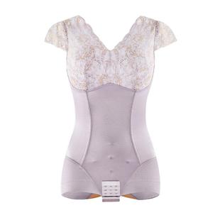 美人计|收腹提臀 挺胸塑身蕾丝V领塑形衣女免穿文胸|merrige官方