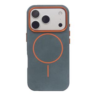 URBAN CASE适用于iPhone17promax皮料商务磁吸手机壳苹果16promax仿皮革撞色保护套防手汗放指纹耐脏秋冬款