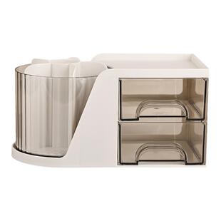 gaoy戈雅多功能美甲收纳盒大容量可旋转光疗笔筒抽屉式整理工具箱