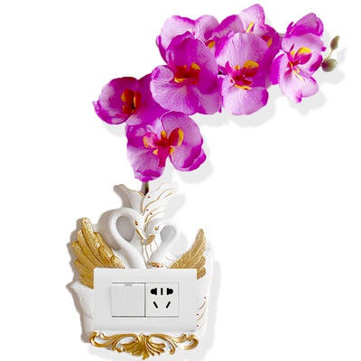 墙贴荣丰开关套欧式插座贴