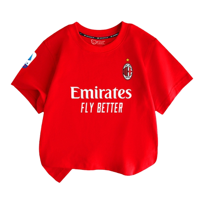 AC米兰21-22队服足球迷短袖t恤衫