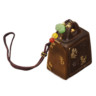 称心如意实心招财铜秤砣摆件镇宅黄铜摆件压惊乔迁结婚文创送礼物