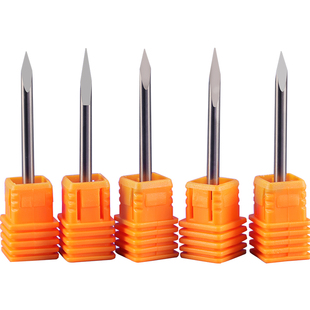 威特5A钨钢雕刻刀3.175三棱尖刀雕刻刀数控雕刻机刀头玉石雕刻刀