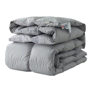 95白鹅绒被皖西中朵白鹅绒纯棉双人春秋被加厚保暖羽绒被芯冬被