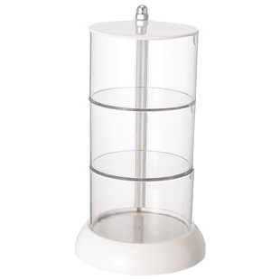 水晶手串收纳盒旋转透明亚克力文玩手镯多层消磁碗存放手链首饰盒