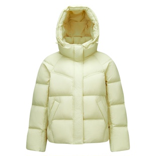 陈都灵同款森马羽绒服女冬2025新款90绒子宽松插肩袖肌理外套