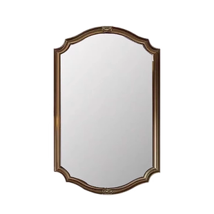 美式复古卫生间浴室镜法式家用桌面化妆镜欧式轻奢壁炉装饰大镜子