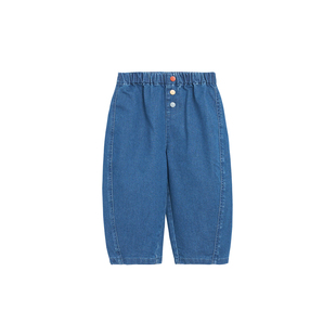 【弯弯推荐】WhiteWheat儿童26春季新款裤子男童牛仔裤女宝弯刀裤