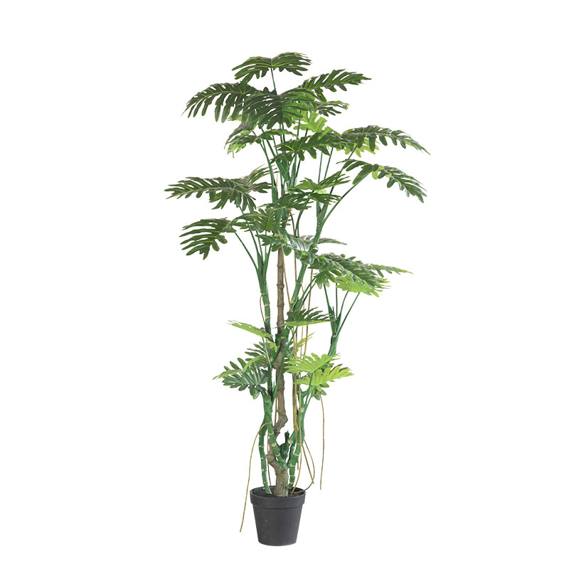 北欧喜林芋落地橱窗造景仿真植物