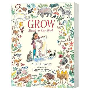 成长 我们的基因秘密 英文原版 Grow Secrets of Our DNA Emily Sutton插画绘本 英文版儿童英语科普绘本 精装 进口原版书籍