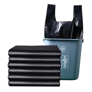 厨房垃圾袋家用加厚手提式黑色塑料袋中大号一次性背心垃圾袋批发