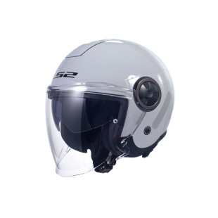 LS2摩托车双镜片半盔男女四分之三头盔踏板车四季通用OF620