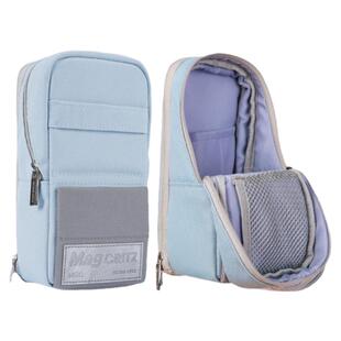 日本kokuyo国誉MAG CRITZNEO手机站立式涤纶笔袋大容量大开口文具袋学生多功能笔盒可变形创意文具笔筒