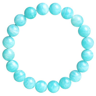 天然莫桑比克老料天河石手串