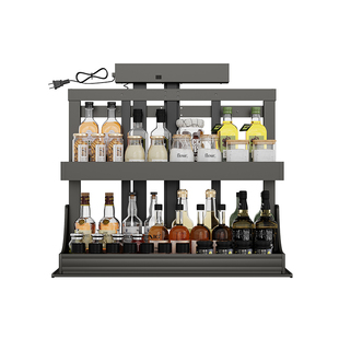 厨房吊柜电动升降拉篮电动升降调味拉篮升降调料架橱柜吊柜下拉篮