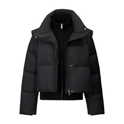 两件套短款羽绒马甲女仿佛