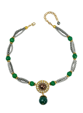 中古饰品新中式复古小众设计感项链时尚百搭气质锁骨链宴会轻奢女