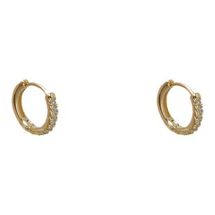 Jennie同款不对称不规则水滴耳扣女2025新款高级感素圈耳环耳饰品