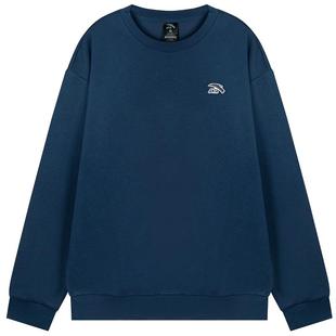 安踏加绒卫衣男女2025秋冬季新款圆领宽松大码加绒长袖保暖打底衫