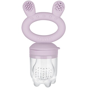 haakaa婴儿食物咬咬袋果蔬乐牙胶宝宝磨牙棒吃水果奶嘴辅食器神器