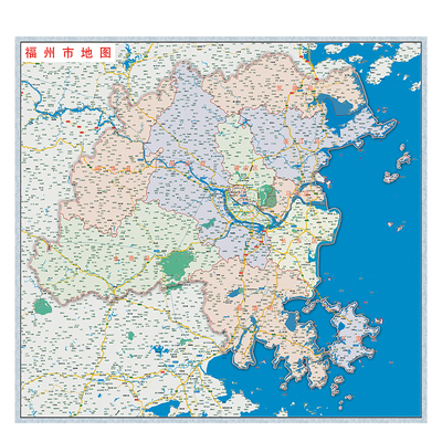 定制福州市鼓楼台江仓山闽侯地图
