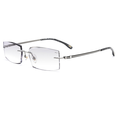 凡客生活无框切边商务超轻眼镜