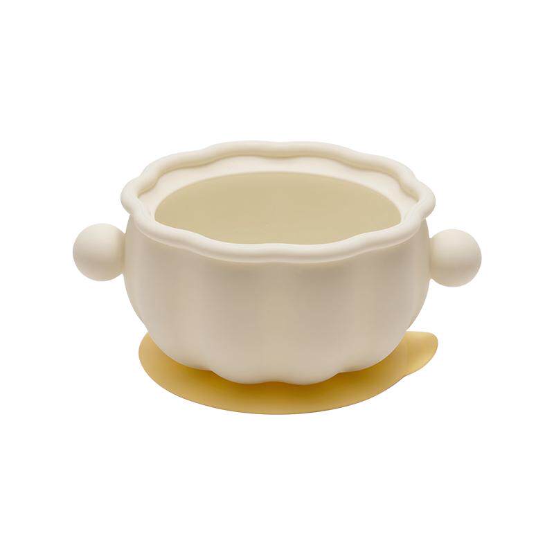 嫚熙宝宝辅食碗硅胶餐盘婴儿训练餐具