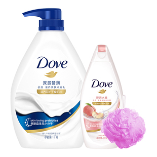 Dove多芬白桃香氛沐浴露保湿滋润温和清洁呵护干燥肌肤柔嫩保湿