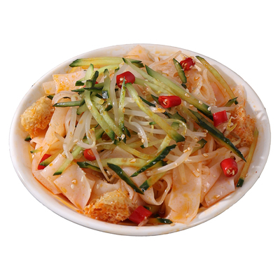 麻酱凉皮红油米皮正宗开袋即食宿舍速食商用批发凉拌拌面陕西面皮