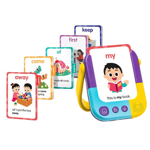 莎林高频词闪卡TPR指令卡儿童启蒙英语单词插卡早教学习机读卡器