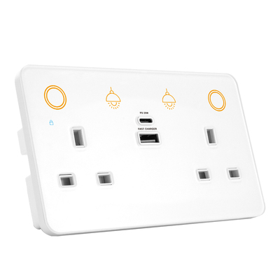 新品英式matter智能插座开关定时